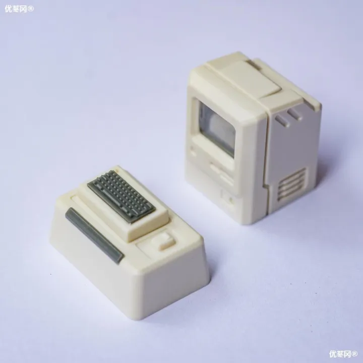 Mechanical%20keyboard,%2080's%20mac,%20mac%20tosh,%20creative%20retro%20personality,%20translucent%20keycaps%20-%20Image%204
