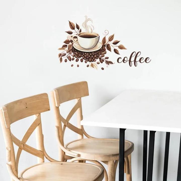 Personalized%20Creative%20Coffee%20Cup%20Cafe%20Background%20Landscaping%20Decorative%20Wall%20Stickers%20Wholesale%20Self-adhesive%20Wall%20Stickers%20-%20Image%202
