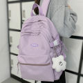 Girl Purple Travel Waterproof School Bag Women New Nylon Laptop Book Bag Trendy Fashion Cute Female Ladies College Backpack Cool.