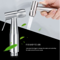 Stainless Steel Handheld High Pressure Faucet / Water Saving Powerful Fixed Sprayer / Women Portable Flusher / Toilet Supercharge Rinse Sprinkler / Bathroom Shower. 