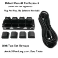 Mini 4-Key Select All Cut Copy Paste Macro Pad Ctrl A X C V Shortcut One Handed Keyboard RGB Gaming Mechanical Keyboard OSU Key. 