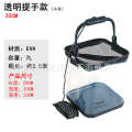 Transparent thick bottom folding EVA water bucket, fishing box, car washing bucket. 
