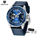 BENYAR Watch Men Skeleton Automatic Mechanical Watch Skeleton Vintage Man Watch Mens Watches Top Brand Luxury Clock. 