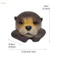 Garden Pond Floating Otter Ornament for Outdoor Garden Aquarium.