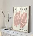 Modern Abstract Scandinavian Lines Green Canvas Art Paintings BAUHAUS Geometric Poster Matisse Wall Art and Boho Art Home Decor.