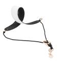 Saxophone Neck Strap, Alto Sax Neck Strap, Neck Band, White+Black.