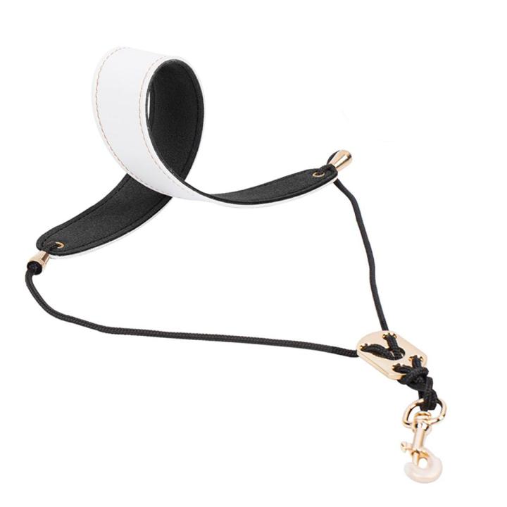Saxophone Neck Strap, Alto Sax Neck Strap, Neck Band, White+Black