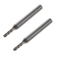 2Pcs 3mm x 6mm x 12mm x 60mm 4 Flutes HSS AL End Mill Milling Cutter Tool. 