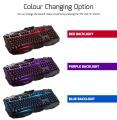 Gaming Keyboard With 3 Colour Changable LED Backlit Keyboard RGB . 