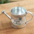Retro Style Iron , Planter Pots Plant Kettle Flower Arrangement Mini Plant Pot Holder Vintage Style Flower Pot for Party Desktop. 