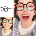 Retro Women Eyeglasses Oversize Round Sunglasses Women Girls Sunglasses All Match Glasses. 