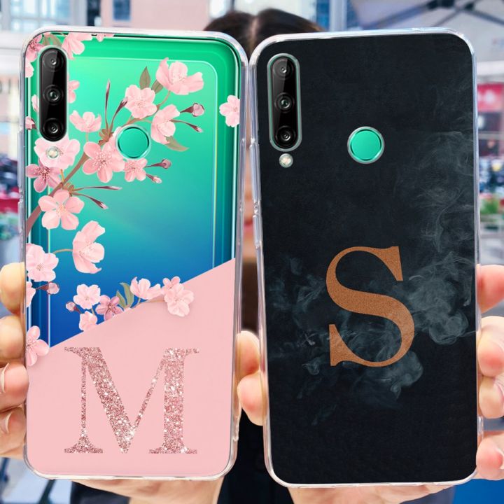 For Huawei Y7p Case Y7P Y 7P 2020 ART-L29 ART-L28 Fashion Letter Soft Silicone TPU Shockproof Phone Back Cover