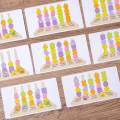 Wooden Beads Sequencing Toy Matching Shape Stacker for 2 3 4 5 Year Old Kids. 