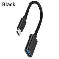 OTG Type C Cable Adapter USB to Type C Adapter Connector for Samsung Huawei Xiaomi POCO OTG Data Cable Converter for Laptops PC. 