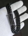 Stainless Steel Cuban Bracelet for Men Stainless Steel Chain Link Style Silver 21cm.