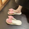 2023 Summer Bow Flip Flops Women Ladies Cute Soft Sole Eva Beach Slippers Fashion Sandals House Bathroom Non-Slip Shoes Slides. 