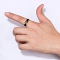 【Stylish】 Temperature Smart Sensor Body Ring -Stainless Steel Fashion Display Temperature Test Finger Ring.