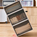 Drawer style plastic transparent wardrobe, sorting clothing cabinet, box, storage box.