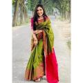 Exclusive Fashionable Tangail Half Silk Jamdani Saree For Women By Jamdani Gallery. 