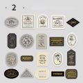 Mr. Paper Light Retro Label Box Stickers Writable Sealing Sticker Decoration Handbook Stickers Aesthetic Stationery 40pcs/box.