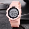 Shhors Fashion Sports Watch Women Led Digital Watches Pink Silicone Band Electronic Watches Cheap Price Dropshipping Reloj Mujer.