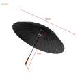 24 Ribs Rain Umbrella Classic Windproof Umbrella for Outdoor Walking Trips. 