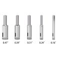10X Glass Drill Bit Set- Drill Bits Glass Hole Saw Bottle Extractor Remover Tool.