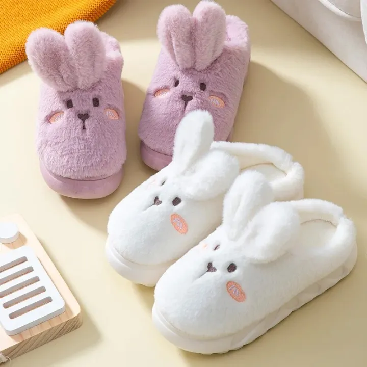 House%20Slippers%20Winter%20Cotton%20Slippers%20Home%20Warm%20Indoor%20Cute%20White%20Bunny%20Slippers%20Soft%20Warm%20Woman%20Fluffy%20Furry%20Soft%20Sole%20Shoes%20-%20Image%202