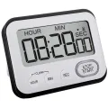 Digital Kitchen Countdown Timer: Teachers Classroom Counter Large LCD Loud Magnetic Clip Kids Simple Clock Mini Small Stopwatch Big Beeper Minute Hour Seconds Cooking Giant. 