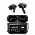 A9 pro ANC Earbuds With Digital Display Touch Screen In-Ear Earbuds ANC/ENC TWS Touch Screen Noise Cancelling LED Alarm Clock Customize Screen Adjustable Equalizer. 