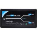 （NEW）2 Port POE Extender 10/100Mbps with IEEE 802.3Af Standard Input / Output for IP Camera Extend 100 Meters for POE Range. 