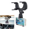 360° Rotating Car Rearview Mirror Mount Phone Holder - Convenient Bracket for Smartphones. 