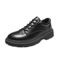 Douchuan spring new martin boots men's british black booties versatile casual low-top tide small leather shoes wholesale.