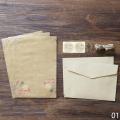 Vintage Kraft Envelope Letter Paper Set Valentine's Day Love Letter Invitation Envelopes Writing Paper with Rope Accessories. 