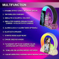 GC USB Night Light With Clock Alarm Function 15W Wireless Fast Charging Touch Control Colorful Volcano Crack Atmosphere Light Work With Alexa.