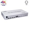 4 Port USB HD KVM Matrix 4X2 Dual Monitor 4K@60Hz HDR Switch Splitter 4 in 2 out HD 2.0 Switcher For USB2.0 Keyboard Mouse PC-US plug.