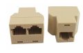 RJ45 Ethernet LAN Network Y Splitter 2 Way Adapter 3 Port Coupler /Pack of 5 Pcs. 
