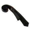 Unisex Casual Necktie Skinny Slim Narrow Neck Tie - Black.