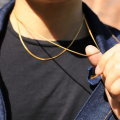 Stylish Men And Boys Flat Patla Snake Necklace.