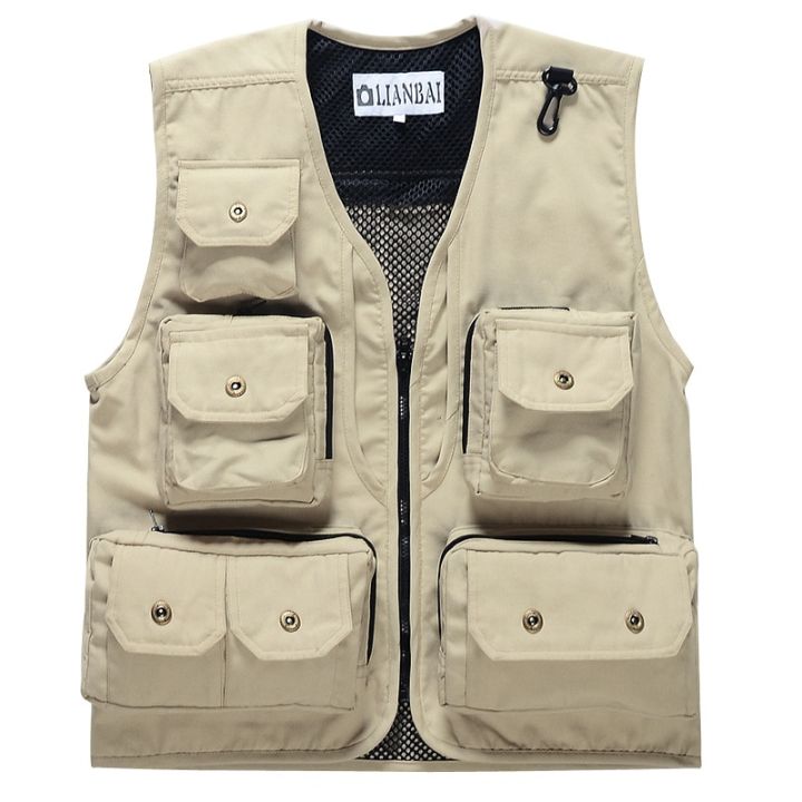 Multifunction%20cket%20Fly%20%20Photography%20Vest%20Sleeveless%20Jacket%20Coat%20Outdoor%20Camping%20Angling%20Volunteer%20Canvas%20Mesh%20Waistcoat-Beige%20-%20Image%207