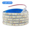IP68 Waterproof LED Strip 2835 12V 24V Light Adhesive Tape with 2-pin Wire/ DC Plug 120 LEDs Flex Cold/Warm/Natural White Decor.