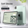 Transparent Pencil Holder Cover For iPad Air 5 Air 4 3 2 1 iPad 10th 9 8 7 6 th Gneration Pro 10.5 11 inch Soft Siliicone Case. 