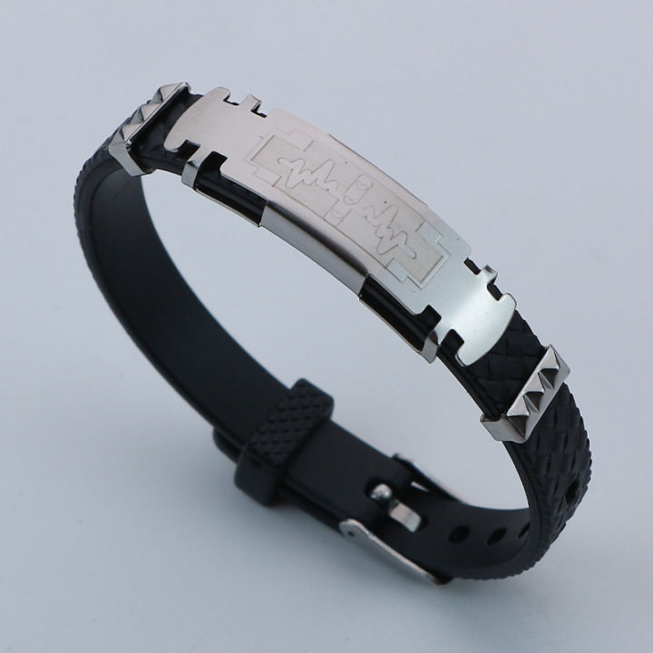 Yiwu%20small%20commodities%20street%20stall%20hand%20jewelry%20PVC%20stainless%20steel%20boys'%20bracelet%20trend%20hip-hop%20titanium%20steel%20couple%20bracelet%20-%20Image%206