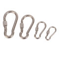 Multifunctional 304 Stainless Steel Spring Snap Carabiner Quick Link Lock Ring Hook Snap Shackle Chain Fastener Hook Demoo.