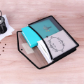 6Pcs A4 Capacity Plastic Bag File Folders Envelope Folder Stationery Storage Pouch. 