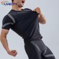 Bathing Suit Good Elasticity Printing Slim Fit T-shirt Swimming Trucks Set.