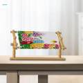 Wood Quilting Frame Lap Stand Embroidery Sewing Stand, Rotated Stitching Frame Cross Stitch Hoop Clip for Art Crafts, Sewing, Needlework. 