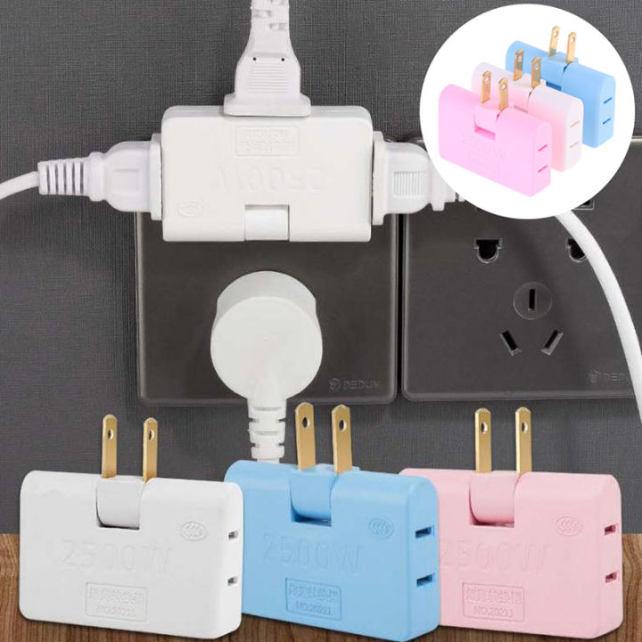 【Popular choice】 Rotatable Socket Converter 3 In 1 Extension Plug Multi ...