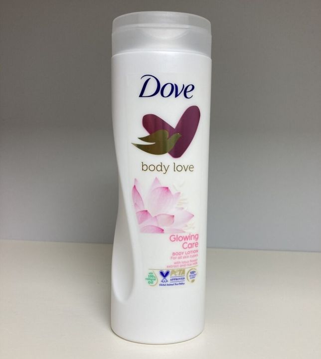 400%20ml%20Dove%20body%20love%20Glowing%20care%20Body%20Lotion%20International%20UK%20product%20used%20for%20male/%20female%20-%20Image%202