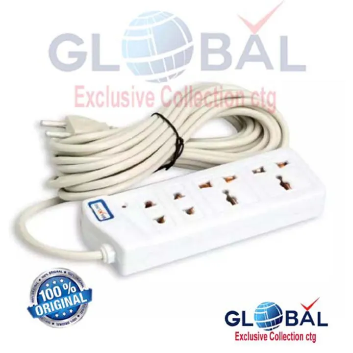 ML-017, ( 10 Feet Cable) Multiplug 4 Port Extention Socket, Maxline ...
